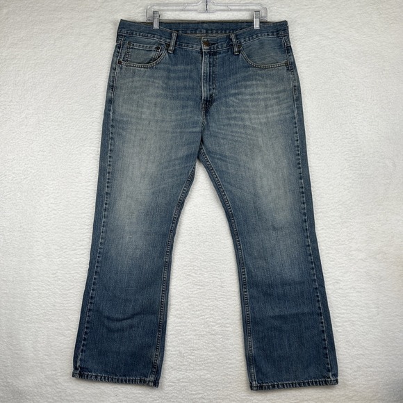 Levis Jeans 527 Blue Bootcut Western Denim Cowboy Mens 38x30 ( Actual 40x31) - Picture 1 of 16